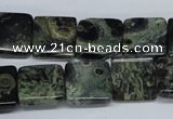 CKJ04 15.5 inches 15*15mm square kambaba jasper beads wholesale