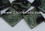 CKJ08 15.5 inches 20*20mm diamond kambaba jasper beads wholesale