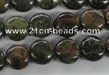 CKJ150 15.5 inches 12mm flat round New kambaba jasper beads