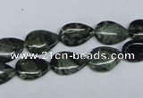 CKJ16 15.5 inches 8*12mm flat teardrop kambaba jasper beads wholesale