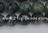 CKJ313 15.5 inches 10mm faceted round kambaba jasper beads