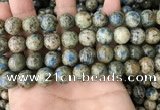 CKJ404 15.5 inches 12mm round k2 jasper beads wholesale