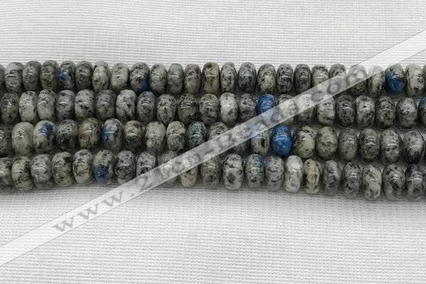 CKJ437 15.5 inches 5*8mm - 5*9mm rondelle natural k2 jasper beads
