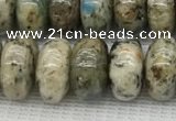 CKJ439 15.5 inches 5*10mm - 6*10mm rondelle natural k2 jasper beads