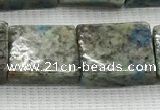 CKJ448 15.5 inches 11*12mm - 13*17mm rectangle natural k2 jasper beads
