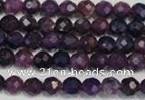 CKU21 15.5 inches 6mm faceted round purple kunzite beads wholesale