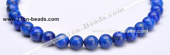 CLA24 Round 10mm blue dyed lapis lazuli gemstone beads Wholesale