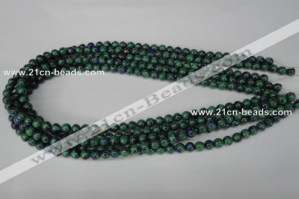 CLA479 15.5 inches 6mm round synthetic lapis lazuli beads