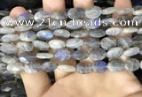 CLB1041 15.5 inches 8*12mm faceted oval labradorite beads wholesale
