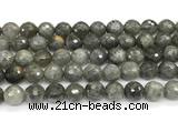 CLB1252 15 inches 12mm faceted round labradorite beads wholesale