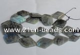 CLB216 15.5 inches 25*35mm - 35*45mm faceted freeform labradorite beads