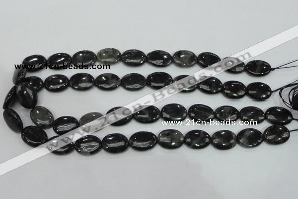 CLB312 15.5 inches 13*18mm oval black labradorite gemstone beads