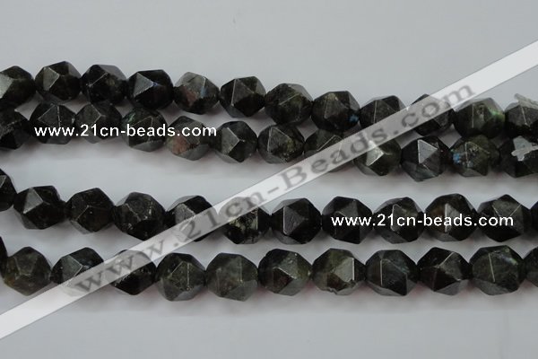 CLB455 15 inches 14mm faceted nuggets labradorite gemstone beads