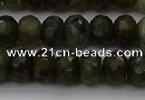 CLB958 15.5 inches 8*12mm faceted rondelle labradorite beads