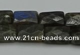 CLB961 15.5 inches 12*16mm faceted rectangle labradorite beads
