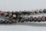 CLD01 15.5 inches 4mm round leopard skin jasper beads wholesale