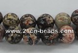 CLD04 15.5 inches 10mm round leopard skin jasper beads wholesale
