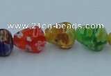 CLG572 16 inches 8*11mm teardrop lampwork glass beads wholesale