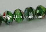 CLG58 15 inches 8*10mm faceted rondelle handmade lampwork beads