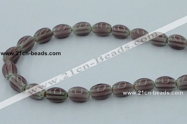 CLG632 5PCS 16 inches 10*14mm oval lampwork glass beads wholesale