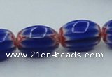 CLG636 5PCS 16 inches 10*14mm oval lampwork glass beads wholesale
