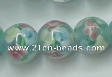 CLG758 15 inches 12mm round lampwork glass beads wholesale