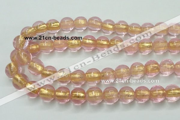 CLG845 15.5 inches 14mm round lampwork glass beads wholesale