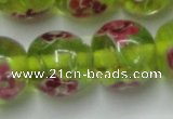 CLG877 14 inches 14mm round lampwork glass beads wholesale