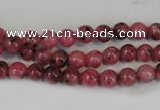 CLJ212 15.5 inches 6mm round dyed sesame jasper beads wholesale