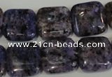 CLJ273 15.5 inches 16*16mm square dyed sesame jasper beads wholesale