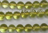 CLQ203 15.5 inches 10mm round natural lemon quartz beads wholesale