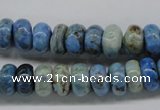 CLR202 15.5 inches 6*10mm rondelle larimar gemstone beads