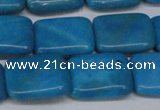CLR442 15.5 inches 12*16mm rectangle dyed larimar gemstone beads