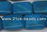 CLR444 15.5 inches 15*20mm rectangle dyed larimar gemstone beads