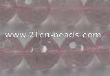 CLS155 15.5 inches 18mm faceted round rose quartz beads