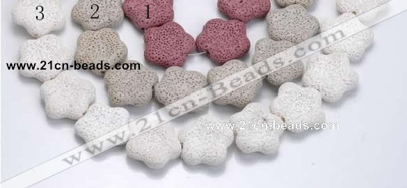 CLV12 14 inches 7*27mm star natural lava loose beads wholesale
