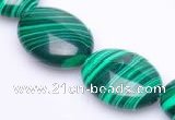 CMA03 flat oval 14*19mm imitate malachite beads Wholesale