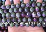 CME329 15.5 inches 9*11mm - 10*12mm pumpkin ruby zoisite beads