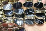 CME531 12 inches 18*28mm - 20*30mm flat teardrop banded agate beads
