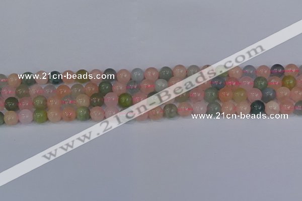 CMG172 15.5 inches 8mm round morganite gemstone beads wholesale