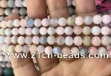 CMG330 15.5 inches 6mm round morganite beads wholesale