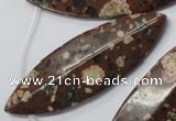 CMI18 Top-drilled 20*60mm marquise mica quartz beads wholesale
