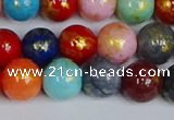 CMJ1011 15.5 inches 6mm round mixed Mashan jade beads wholesale