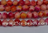 CMJ400 15.5 inches 4mm round rainbow jade beads wholesale