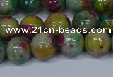CMJ417 15.5 inches 10mm round rainbow jade beads wholesale