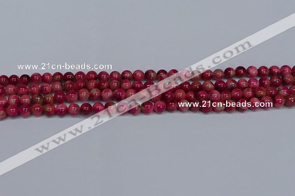 CMJ478 15.5 inches 6mm round rainbow jade beads wholesale