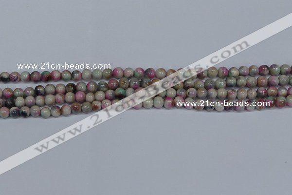 CMJ492 15.5 inches 6mm round rainbow jade beads wholesale