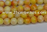 CMJ506 15.5 inches 6mm round rainbow jade beads wholesale