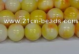 CMJ508 15.5 inches 10mm round rainbow jade beads wholesale