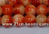 CMJ607 15.5 inches 12mm round rainbow jade beads wholesale